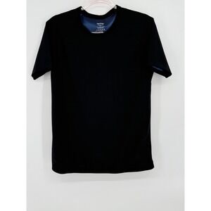 Sweat Shaper‎ Mens Sz L Black Short Sleeve Crew Neck Activewear Athletic Top